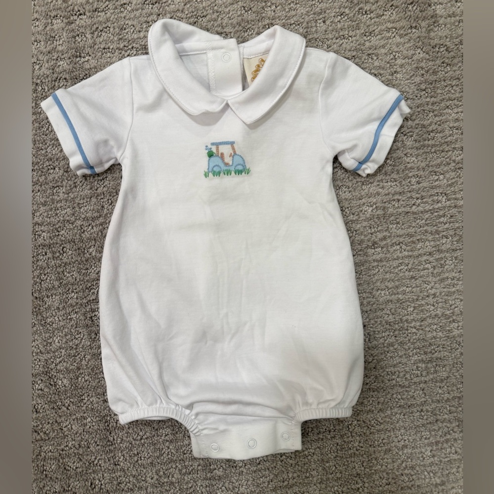 The Beaufort Bonnet Company TBBC Masters Golf Bubble Romper Onesie Like New 3-6M